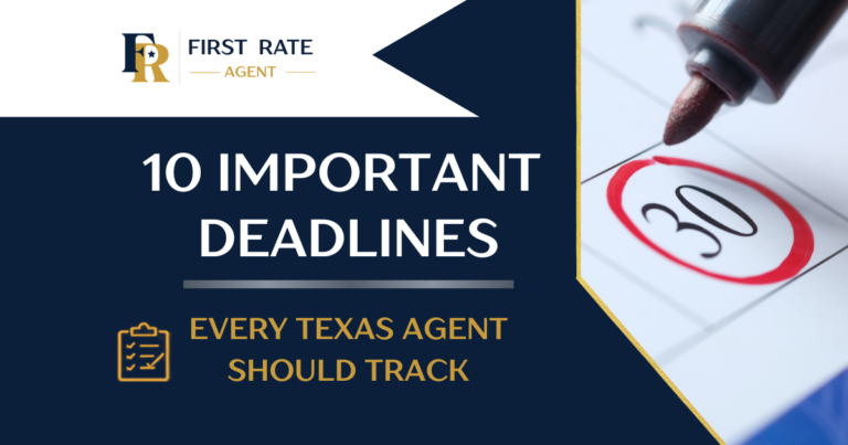 10 Important Deadlines Real Estate Agents Often Miss