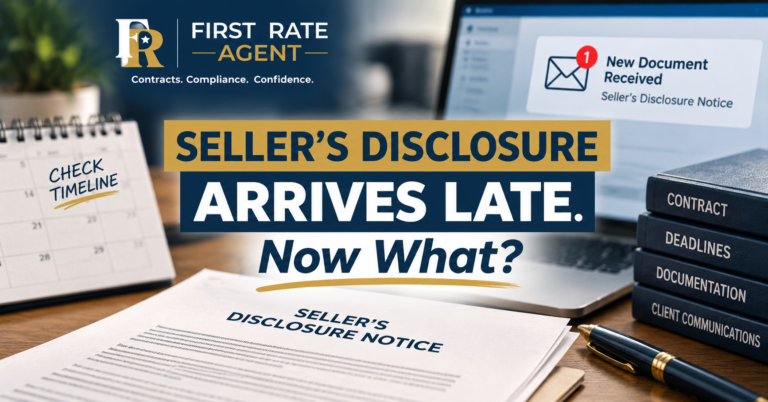 The Seller’s Disclosure Arrives Late. Now What?  How Texas Agents Should Manage Delivery, Receipt, and the Buyer’s Next Steps